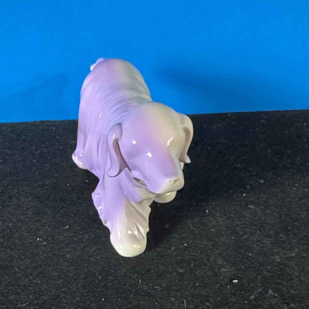 Cracker Barrel Lavender Dog Figurine